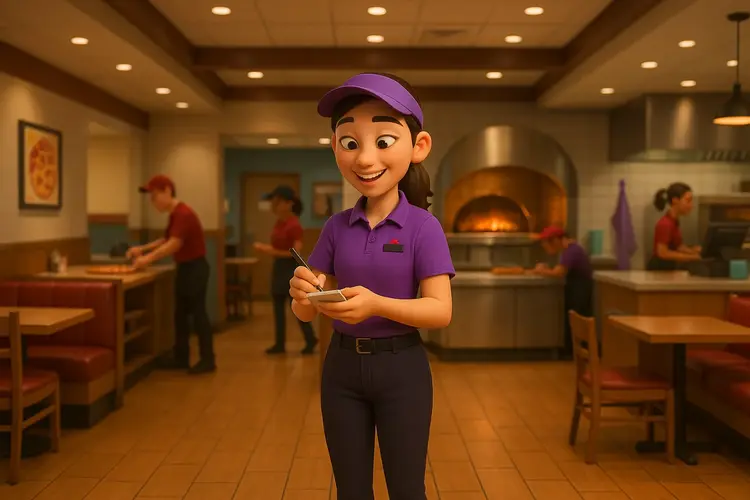 Éttermi felszolgáló - Pizza Hut