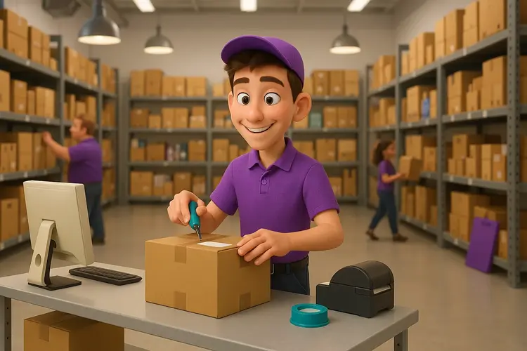 Webshop rendelés összekészítő